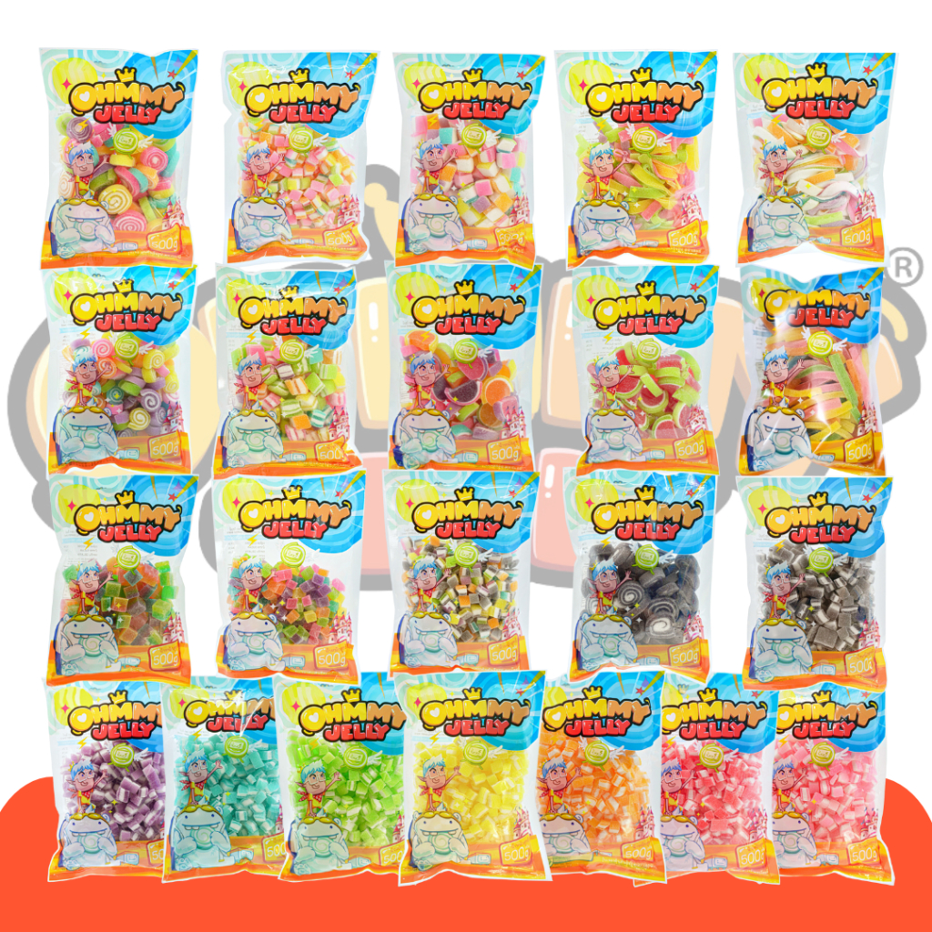 OhmmyJelly 500ก l โอมมี่เยลลี่ กัมมี่เยลลี่ [คละรสผลไม้] นุ่มอร่อย