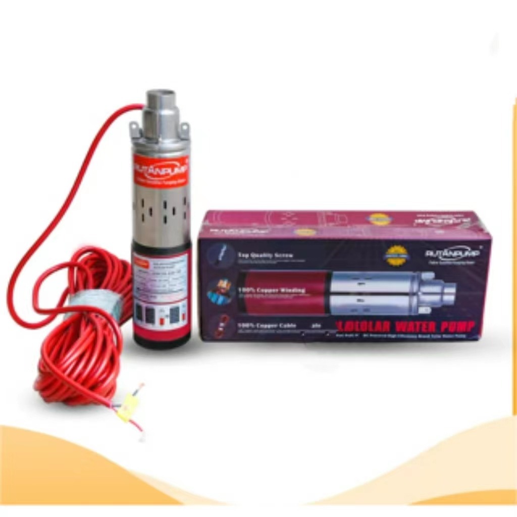 ปั้มบาดาลสกรู NAKITA 12v/24v/48v Submersible 1500 ลิตร/ชม!! ท่อออก1'' สแตนเลสไม่เป็นสนิมปั๊มน้ำ ปั้ม