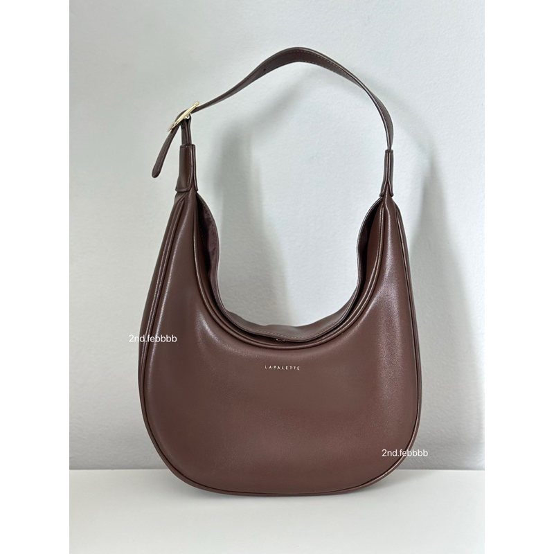 (like new!) กระเป๋า lapalette hobo bag สีน้ำตาล✨