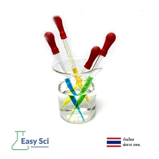 Dropper หลอดแก้ว หลอดหยดสี ดรอปเปอร์ ดอปเปอร์ พร้อมจุกยาง หลอดหยด หยดเล็ก ที่หยดสาร ที่หยดสี