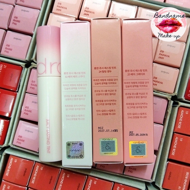แท้/พร้อมส่ง Rom&nd Juicy Lasting Tint ลิปโรแมนด์  ROMND โลแมน(NEW)💕 ขนาด 5.5g. รูปที่ 7