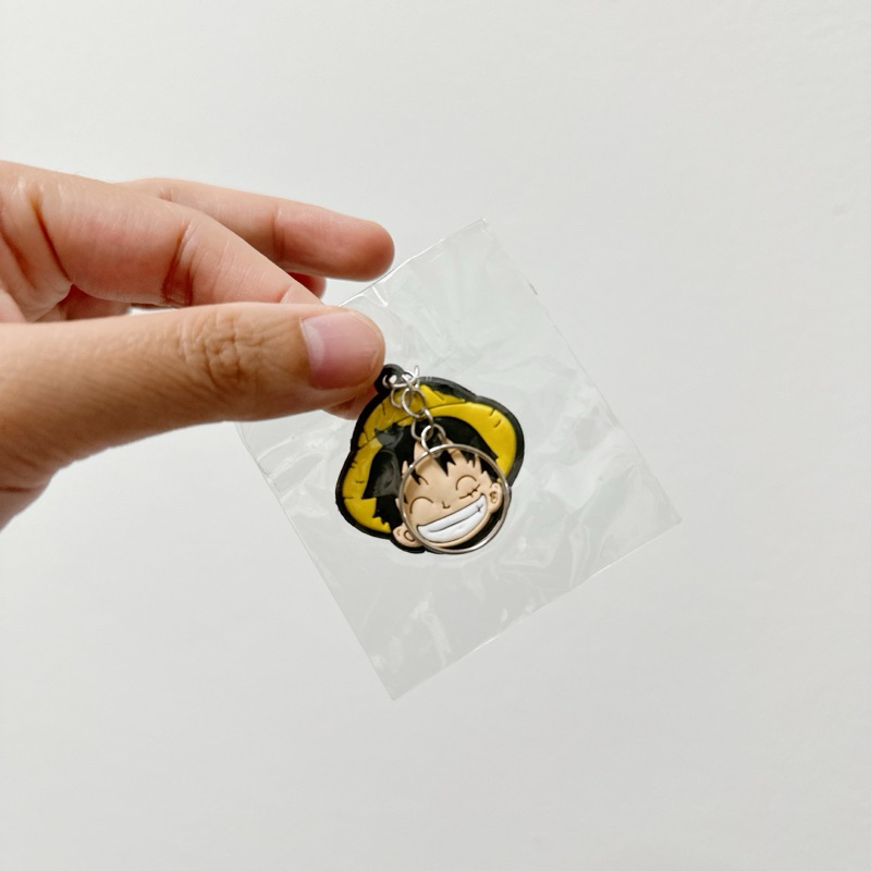Luffy rubber keychain
