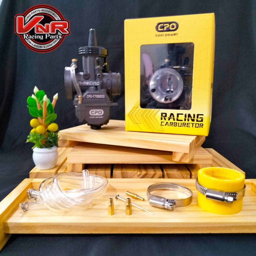 คาร์บูเคเหลี่ยม ตัวดำ CPO PWK 26 28 30 32 34 mm. คาร์บู CPO PWK 26 28 30 32 34มม. ลูกเร่งอย่างดี พร้