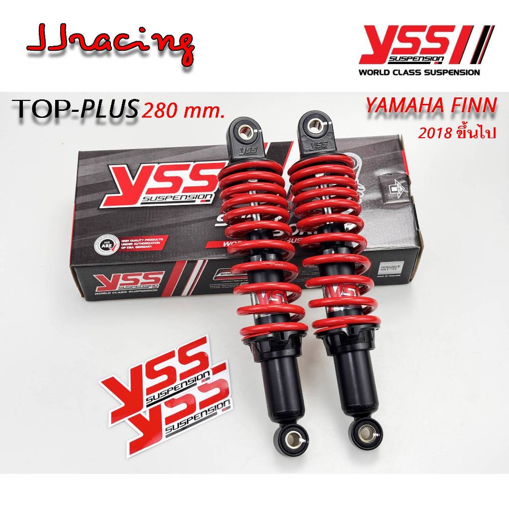 โช๊ค YSS แท้ Finn 115i ปี2018-ปัจจุบัน สีแดง รุ่น TOP PLUS ยาว 280มม. รับประกัน 6 เดือน ยามาฮ่า ฟิน 115