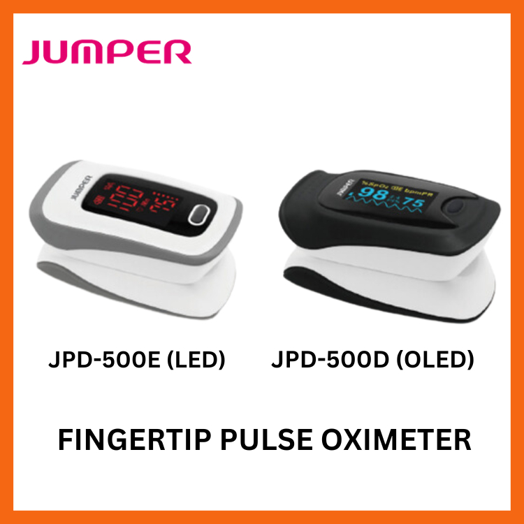 Fingertips Pulse Oximeter เครื่องวัดออกซิเจนปลายนิ้ว รุ่น JPD-500D (OLED) / JPD-500E (LED) [ประกัน 1