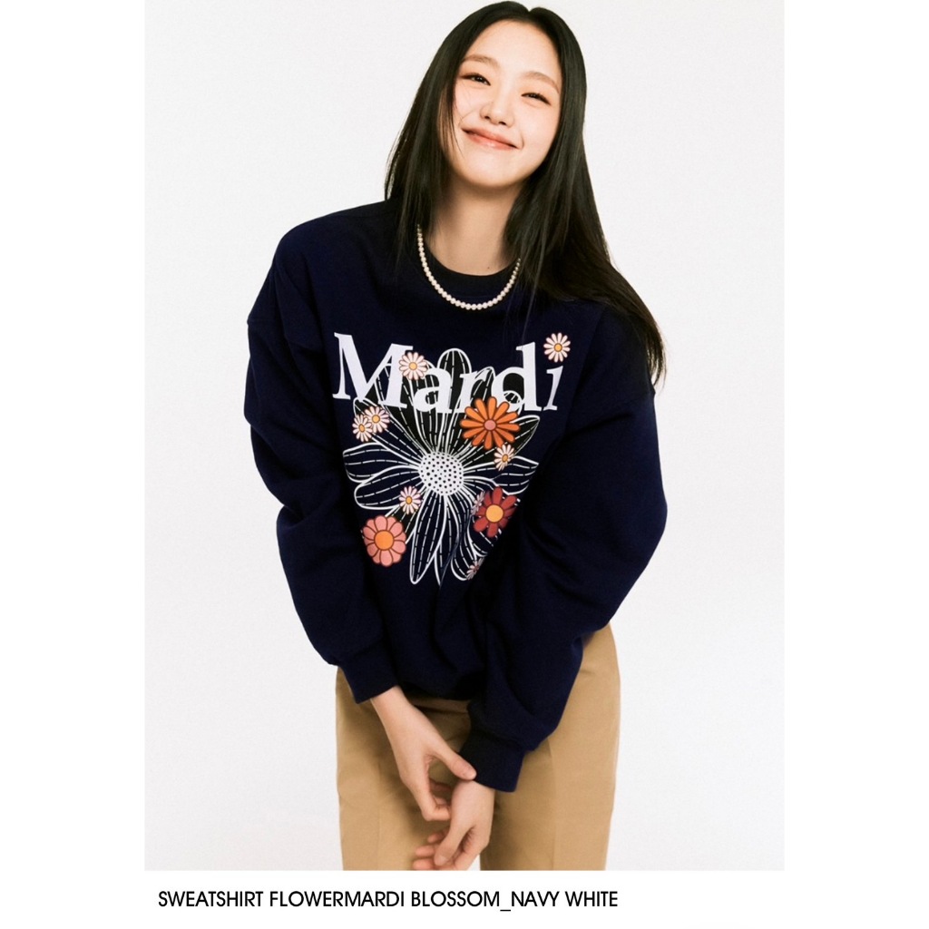 Mardi Mercredi Sweatshirt 🖤🤍🩶🌻 เสื้อแขนยาว Mardi เสื้อกันหนาว (Free Size)