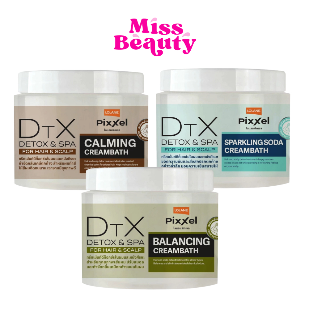 Lolane pixxel Detoxifier Hair & Scalp โลแลน พิกเซล ดีท็อกซ์ซิฟายเออร์ แฮร์ แอนด์ สกาล์ป ทรีทเม้นท์ 475 ml.