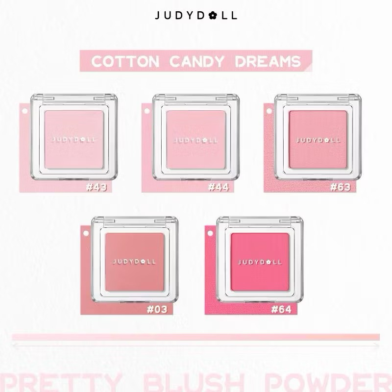 (กดในไลฟ์สด30%)[32 Colors]Judydoll บลัชออน เนื้อฝุ่นPretty Blush Face Blush Powder
