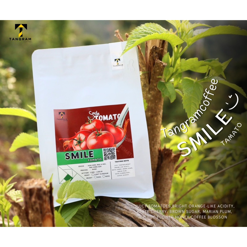 กาแฟ/เมล็ดกาแฟคั่ว SMILE TOMATO/tangramcoffee