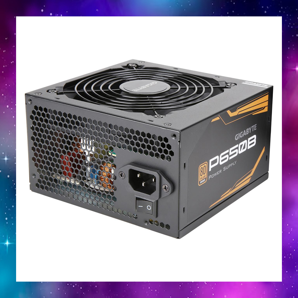 POWER SUPPLY (อุปกรณ์จ่ายไฟ) GIGABYTE P650B - 650W 80 PLUS BRONZE ใช้งานปกติ