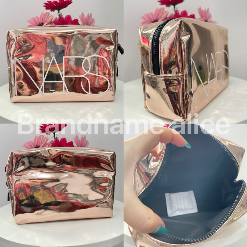 แท้ กระเป๋า NARS complextion pouch hologram กระเป๋าเครื่องสำอาง