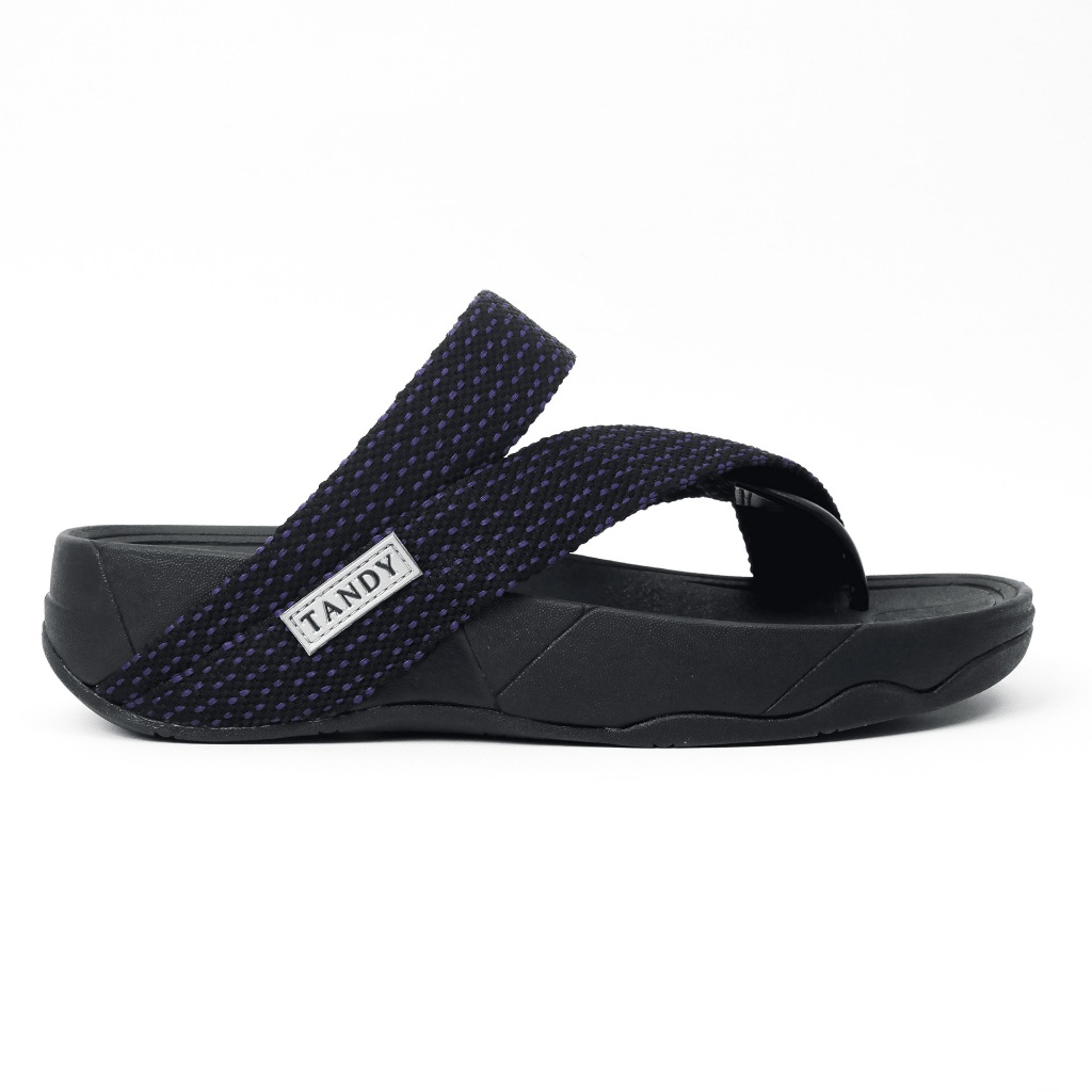 รองเท้า TANDY รุ่น Weave Dot (Black / Dark Purple) ดำ,ม่วง