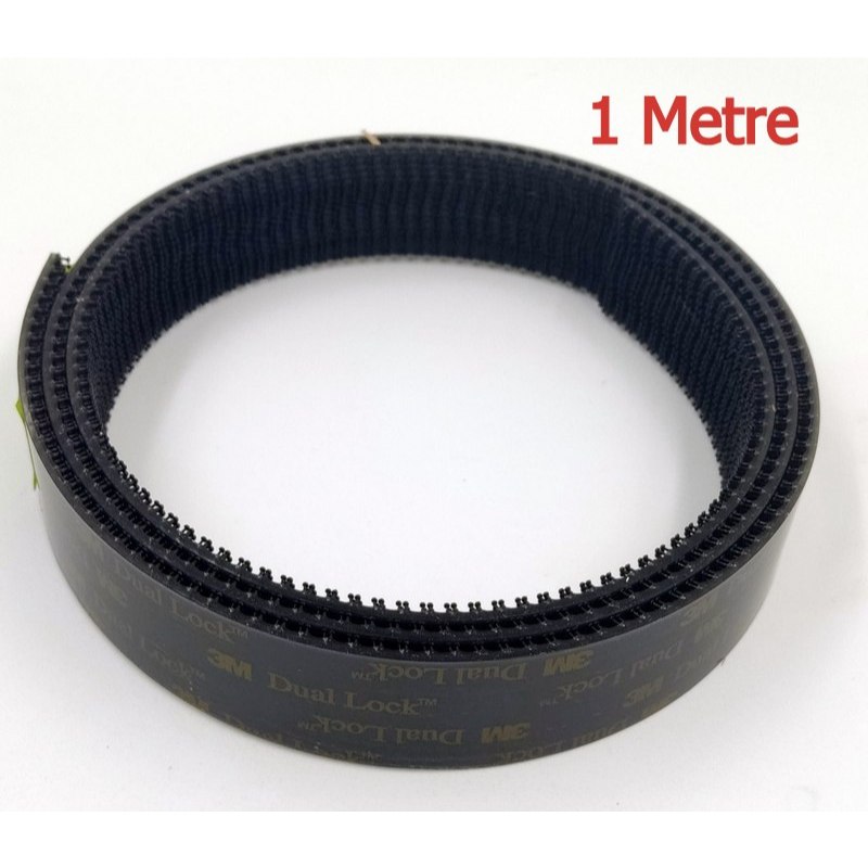 3M Dual Lock กว้าง 1 นิ้ว เทป Dual Lock SJ3550CF type 250 หลังกาวอะคริลิค สีดำ ฉลากใหม่สีดำ