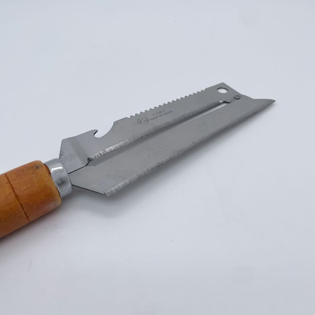 มีดสองคม รุ่นใหญ่ มีดกีวี สองคม มี2แบบ ซ้าย ขวา มีดทำครัว มีดปอกผลไม้ สองคมสแตนเลส - รูปที่ 4