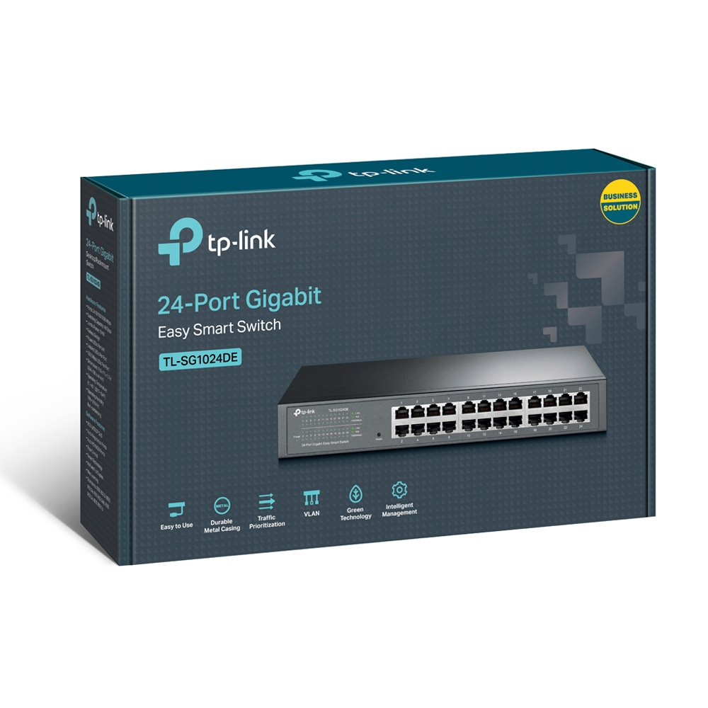 SWITCH (สวิตช์) TP-LINK TL-SG1024DE - 24 PORT GIGABIT EASY SMART SWITCH