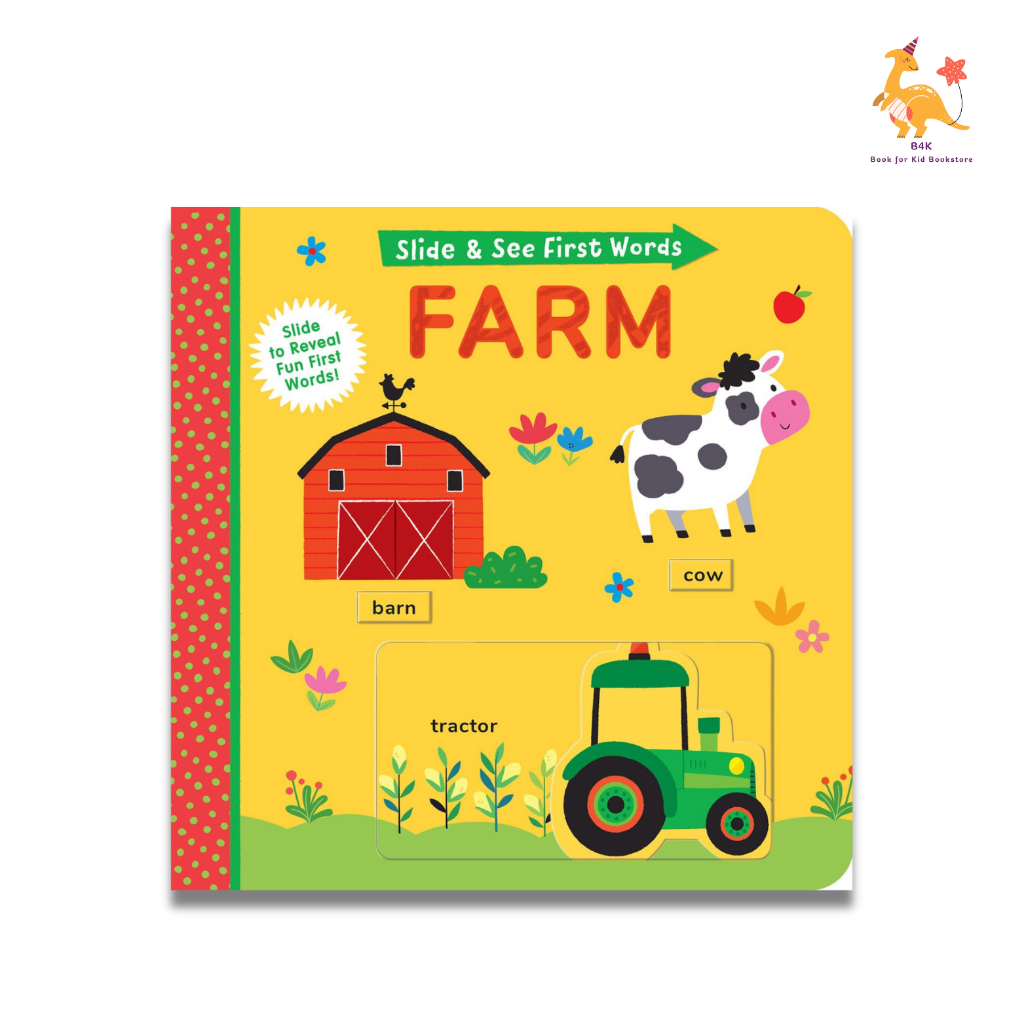 Slide and See First Words: Farm Board book