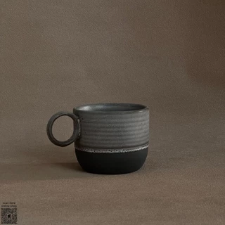 แก้วเซรามิค แก้วมัค ดีไซน์หูจับทรงกลม Mug สามารถเข้าไมโครเวฟได้ ทนความร้อน พร้อมส่งในไทย - AT1CERAMIC