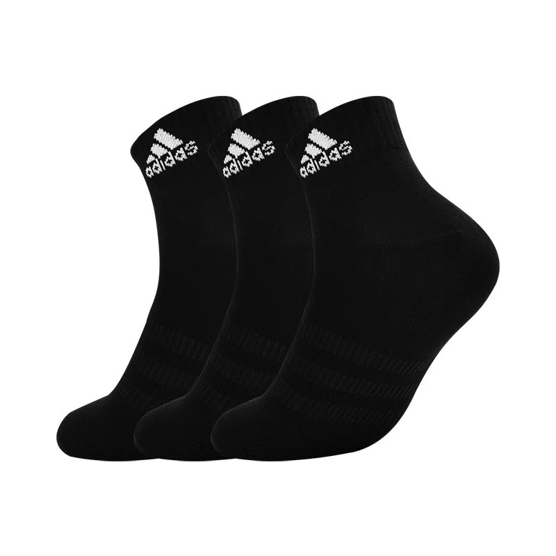 ถุงเท้าADIDASข้อกลาง ( คละสี 5คู่1กล่อง) ถุงเท้าลำลอง สำหรับใส่วิ่ง ใส่ออกกำลังกาย ผ้าหนานิ่มไม่บาง ใส่สบาย - รูปที่ 3