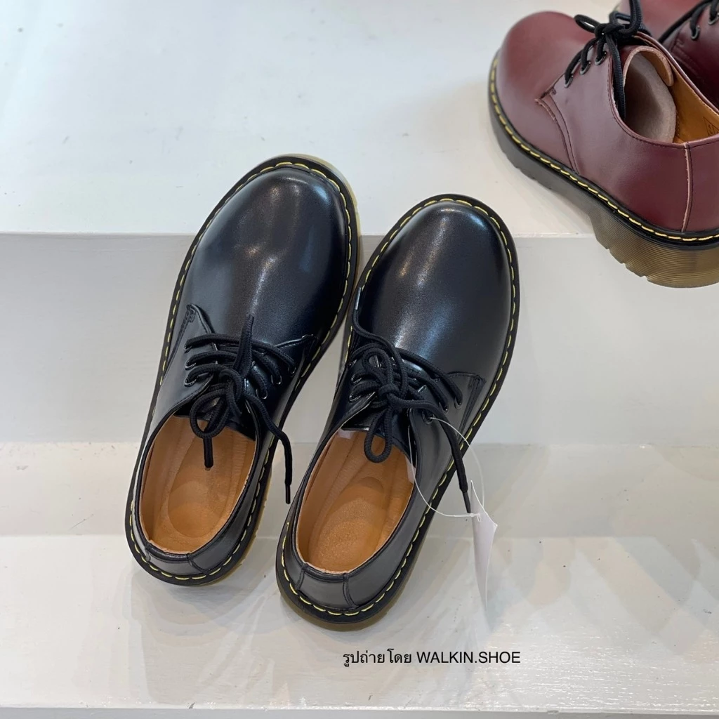 (พร้อมส่งจากไทย) (เบอร์ 35-46) UNISEX รองเท้าคัทชูหนัง COWHIDE พื้นนุ่ม เกรดพรีเมี่ยม รุ่น KOKO by walkin.shoe
