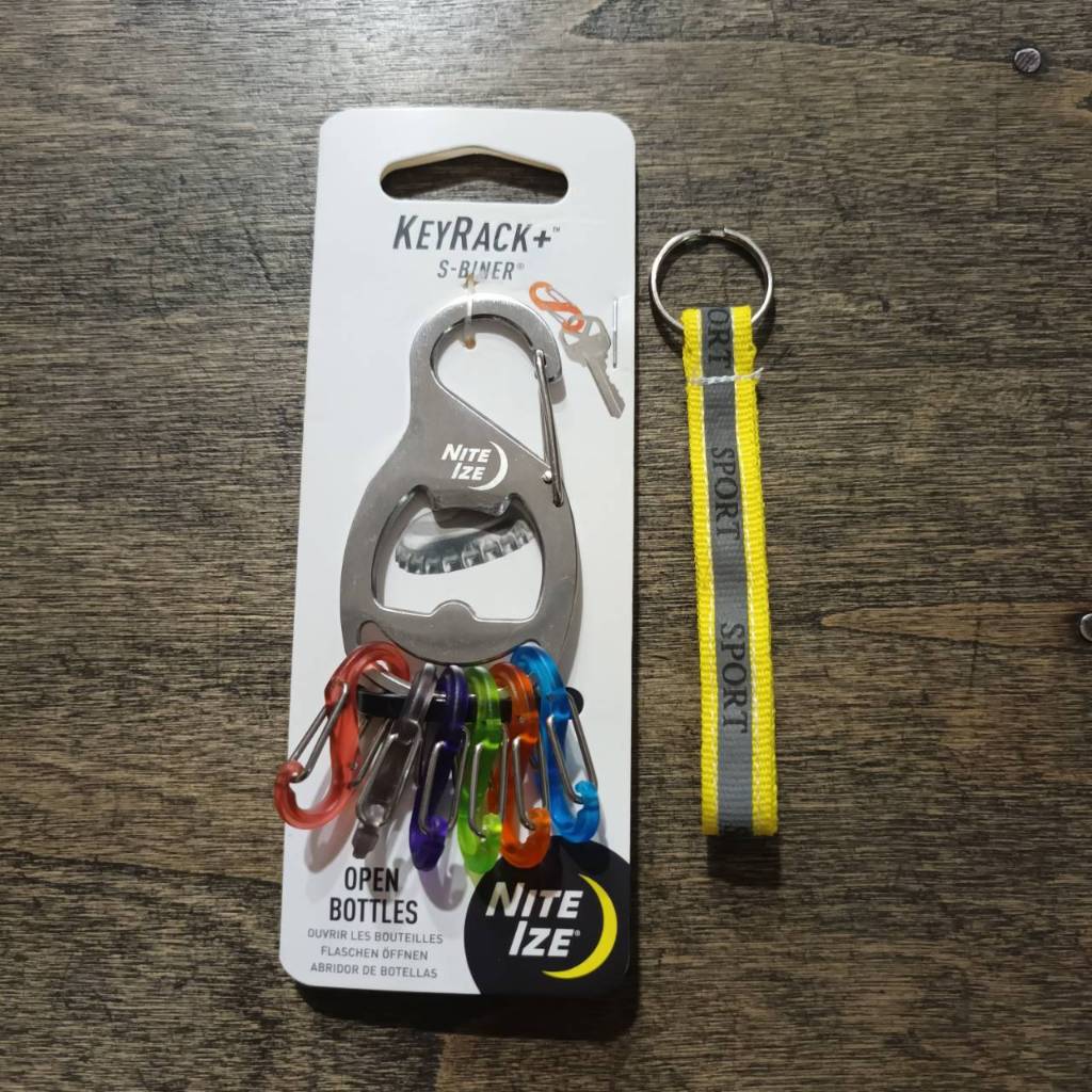 Tec40 NITEIZE KEYRACK S-BINER KRB2-11-R6 Open Bottle Stainless Steel Keychain พวงกุญแจ Tec40store ไร