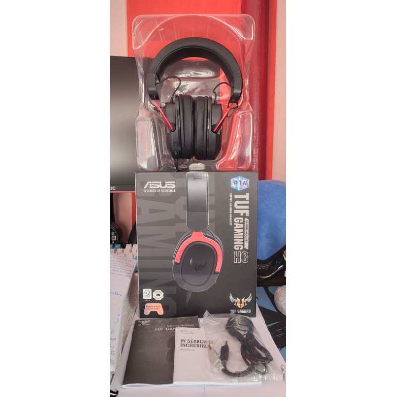 หูฟัง HEADSET (7.1) ASUS TUF GAMING H3 RED มือสอง สภาพกริบ