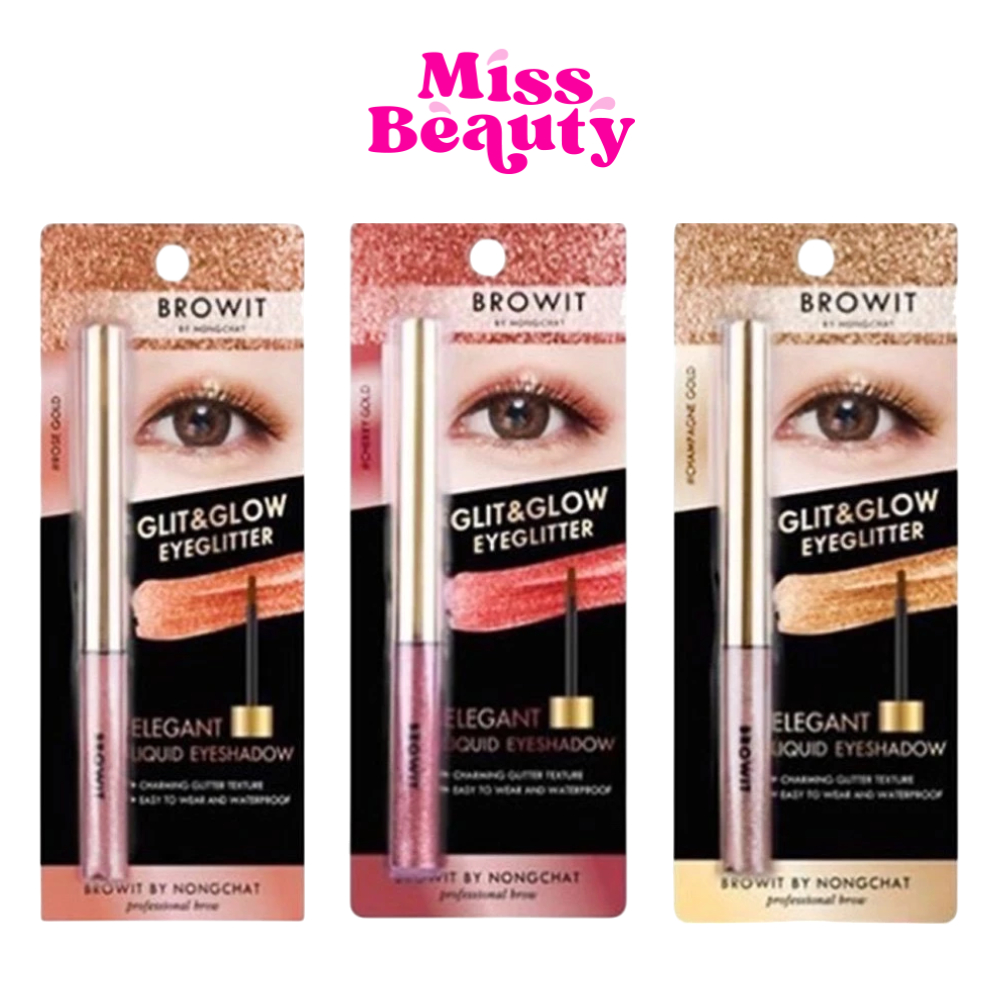 BROWIT GLIT & GLOW EYEGLITTER บราวอิท กลิต แอนด์ โกลว์ อายกลิตเตอร์ 3 กรัม