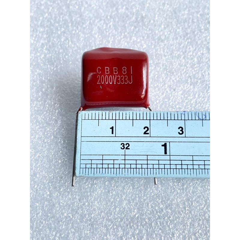 (แพ็ค1ตัว)ไมล่า 0.033UF 2000V CBB81 ขาห่าง 20 มิล C ไมล่า 333J2000V 333J2KV 333PF ไมล่าญี่ปุ่น ไมล่า
