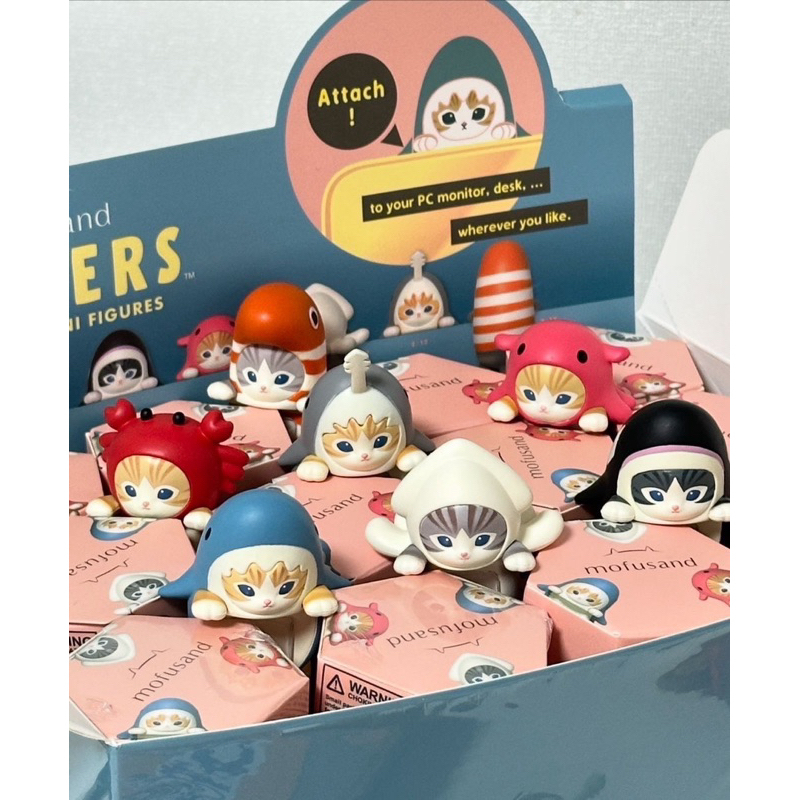 12Box พร้อมส่ง! ของแท้เท่านั้น Mofusand Hippers! น้องแมวเหมียวติดโทรศัพท์