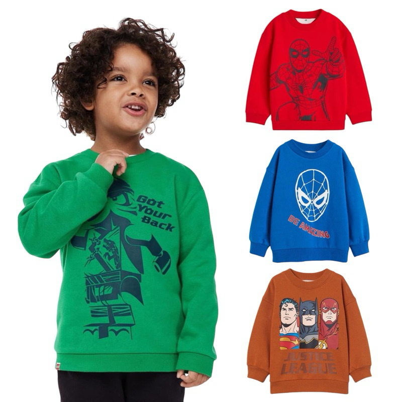 มีเก็บปลายทาง‼️เสื้อกันหนาวเด็ก เสื้อแขนยาว สเวตเตอร์ ลายการ์ตูน แบรนด์แท้ 💯