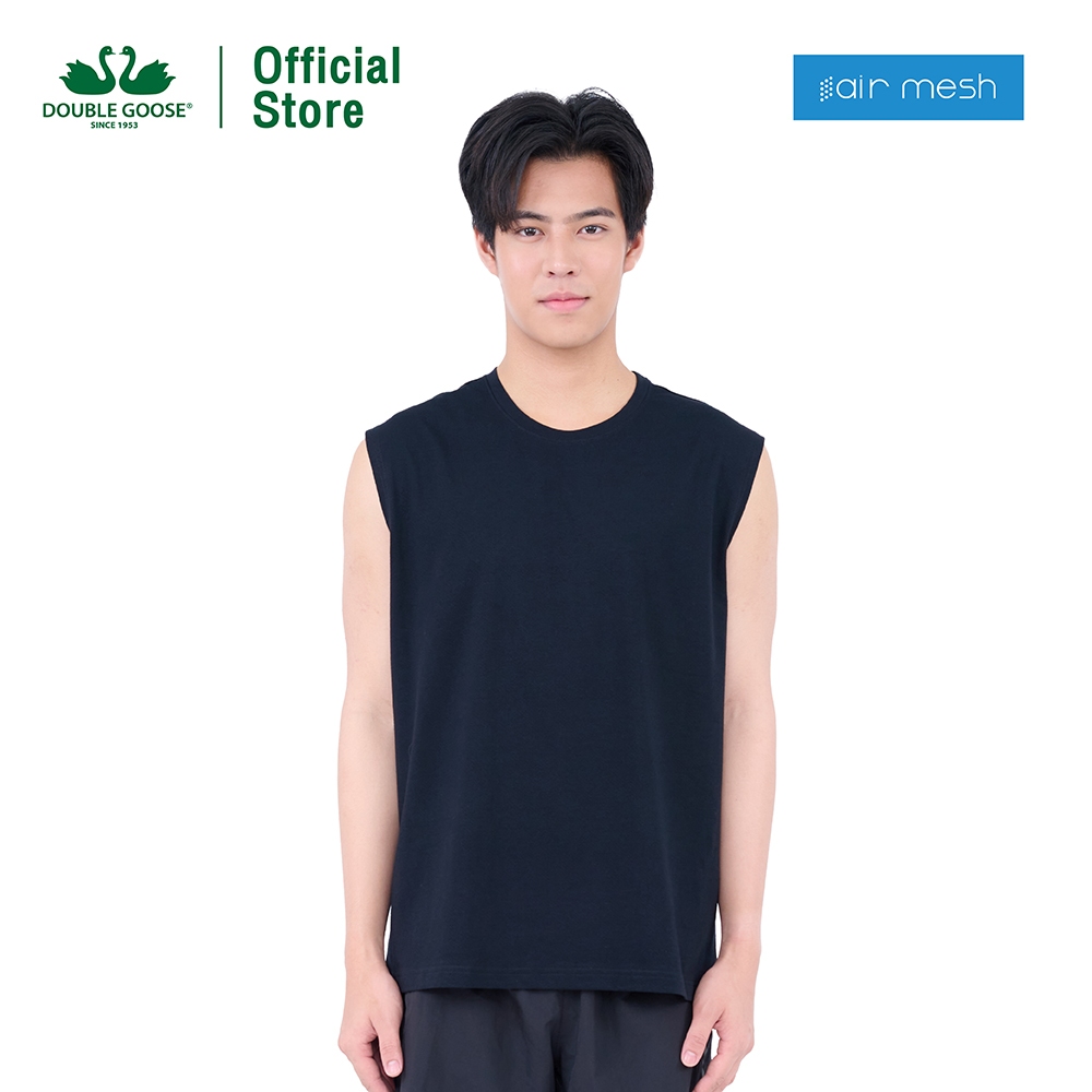 ห่านคู่ เสื้อแขนกุด Air Mesh นุ่มสบาย ไม่ร้อน ระบายอากาศ 2 เท่า