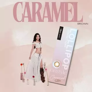 [เติมทุกค่าสายตา💖]Caramel Brown พรีเมี่ยมคอนแทคเลนส์ Lollipop Contact Lens Onstyle
