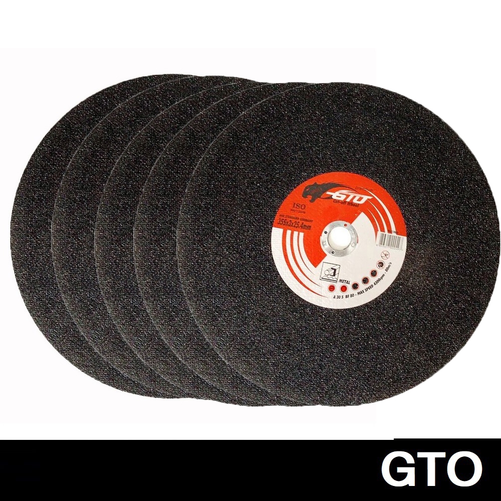 GTO ใบตัดเหล็กสีดำ 14นิ้ว x5 แผ่น
