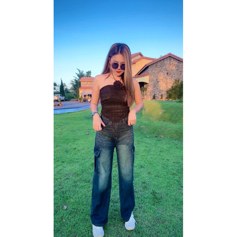 กระบอกคาร์โก้ Jeans ผู้ชาย ผู้หญิง