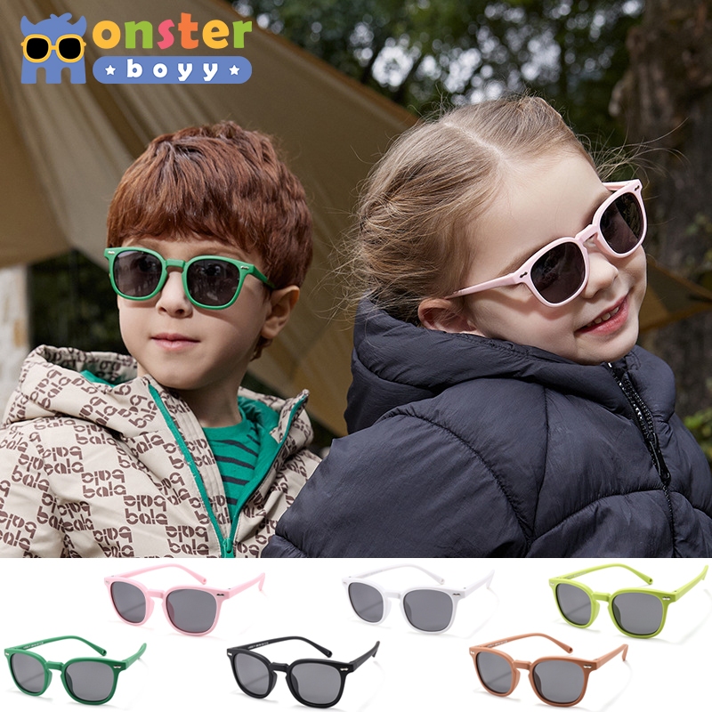 new! แว่นตาเด็ก Monster Boyy  รุ่น MB1 สำหรับเด็กอายุ 1-4 ปี Polarized lens กันแดด กันรังสี UV400