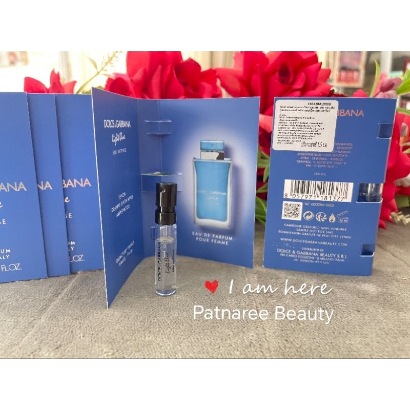 น้ำหอม ป้ายไทย ดอลเช่ Dolce & Gabbana Light Blue Eau Intense EDP 1.5มิล