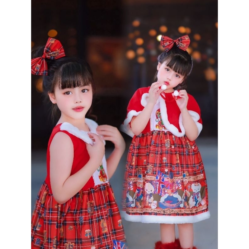 ชุดคริสมาส ชุดซานตี้ พร้อมส่ง(DD)