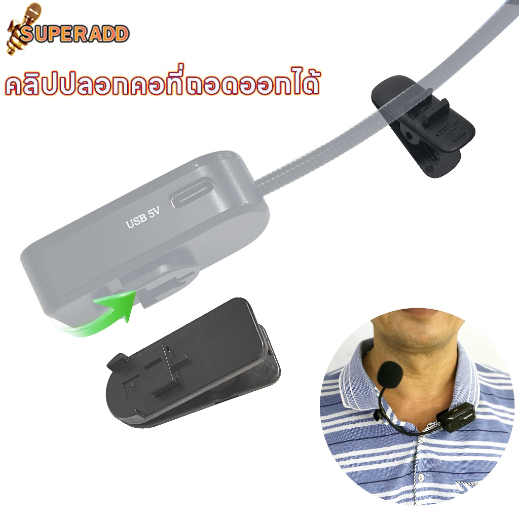 3 in 1 neck clip -type big clip+small clip Disassembly replacement for Wireless Headset Microphone