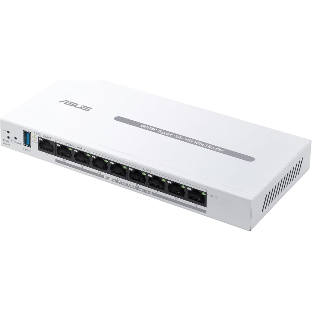 ASUS ExpertWiFi EBG19P Gigabit PoE+ VPN Easy centralized management ExpertWiFi app