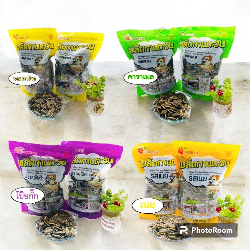 [500 กรัม] เมล็ดทานตะวัน เกรดพรีเมี่ยม หลายรสชาติ