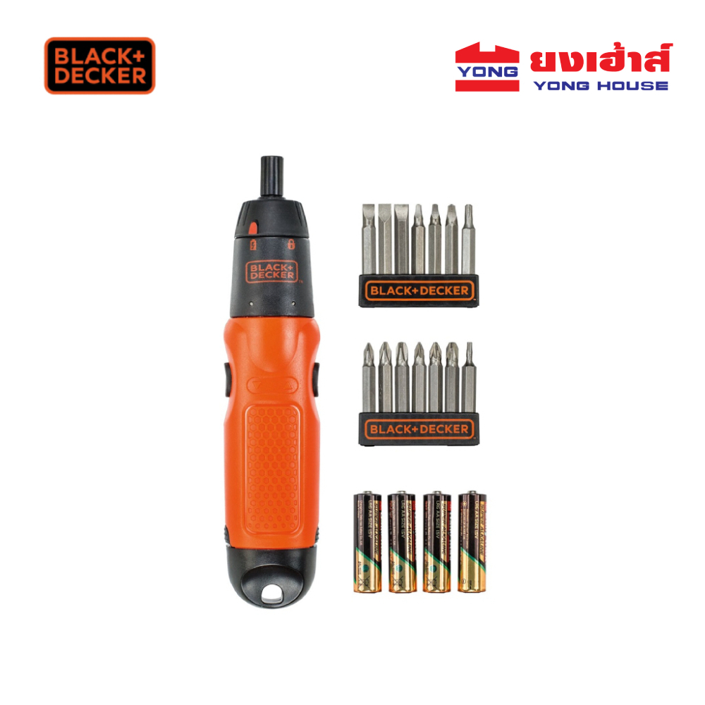 BLACK&DECKER ไขควงไฟฟ้าไร้สาย 6V รุ่น A7073-TW ไขควงไฟฟ้า