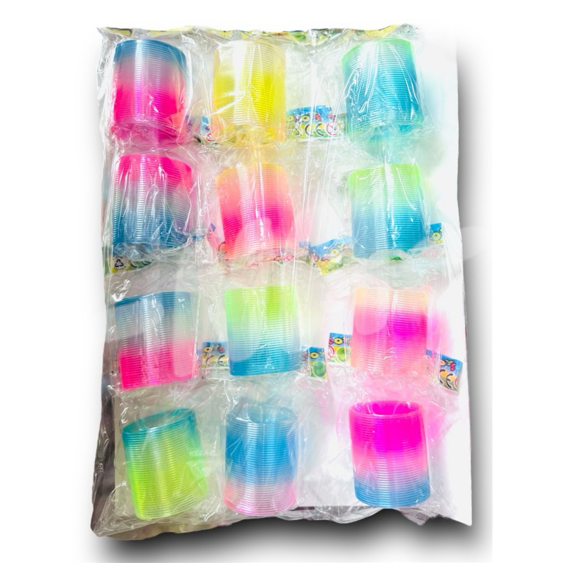 (ของเล่นยุค 90's) ของเล่นเด็กสปริงสายรุ้ง กำไรสปริง สปริง