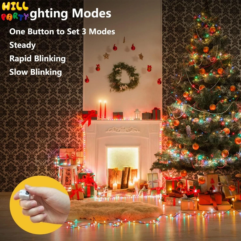 ไฟนางฟ้า LED สายไฟตกแต่ง แสงสี งานเลี้ยง คริสต์มาส thumbnail 6