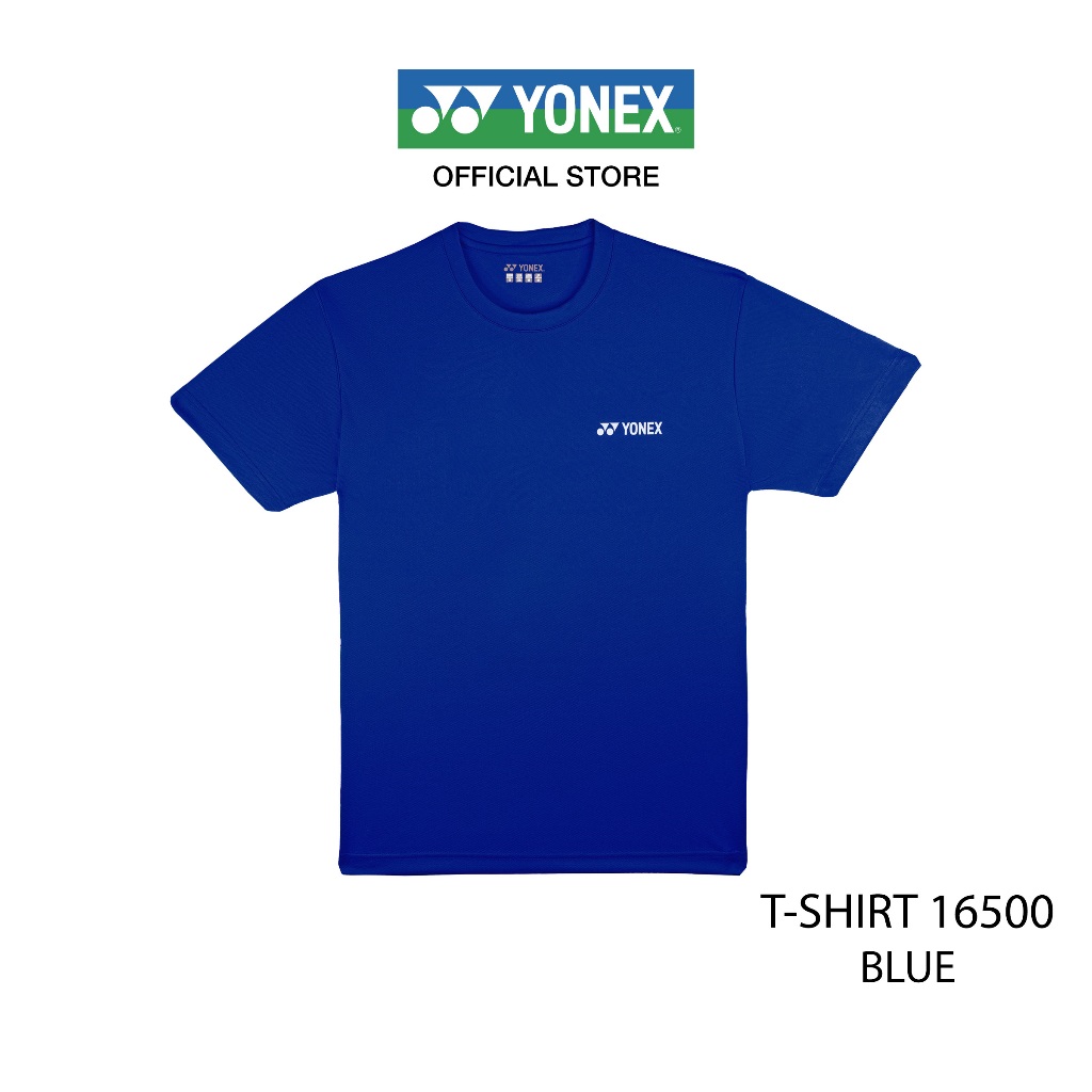 YONEX MEN'S T-SHIRT 16500 เสื้อคอกลม ผ้าโพลีเอสเตอร์ เนื้อสัมผัสนุ่มสบาย สำหรับทั้งใส่ออกกำลังกายหรือเป็นชุดลำลอง