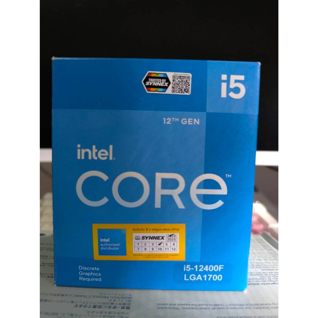 CPU intel Core i5-12400f มือสอง