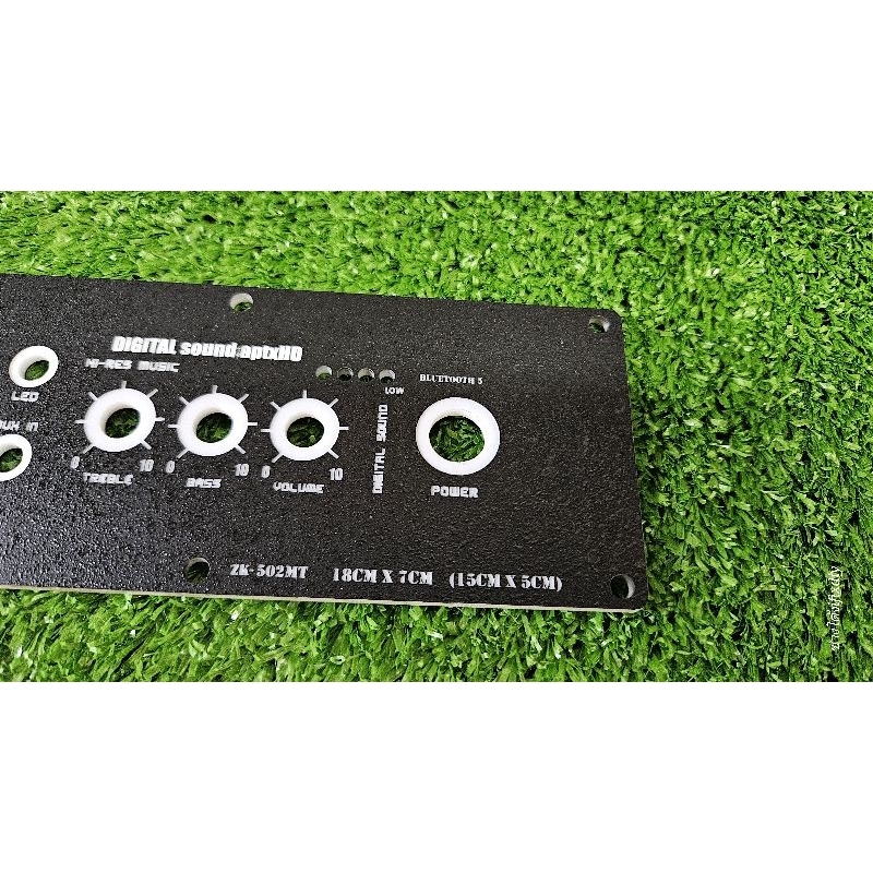 ชุดแผ่นเพลท แอมป์ 502MT ลำโพงdiy แผ่นพร้อมอุปกรณ์+เดินสายไฟ พร้อมใช้งาน