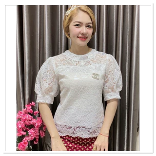 เสื้อลูกไม้แขนตุ๊กตาใส่งานบุญงานบวชงานแต่ง