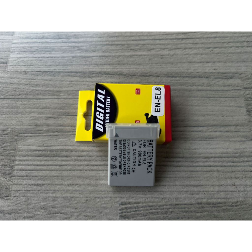 🚚ร้านเราส่งเร็ว🚚 แบตเตอร์รี่ (980 mAh) EN-EL8 Coolpix P1 P2 S1 S2 S5 S6 S7 S7C S8 S9 S50 S50C S51 S5