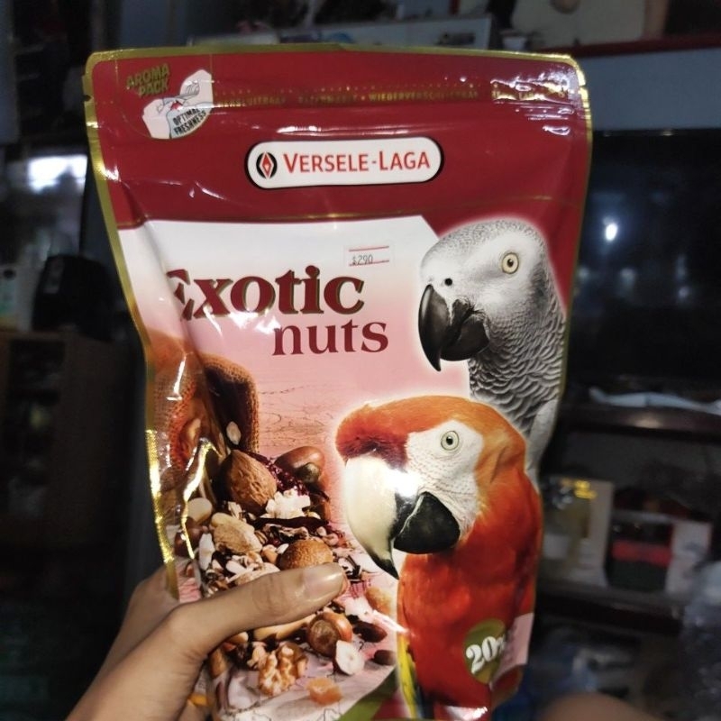 Exotic Nut ขนมนกสูตรถั่วรวม และธัญพืชรวม อุดมไปด้วยถั่วใหม่สดหอมมันจากธรรมชาติหลากหลายชนิด (ถุงแพ็คเ