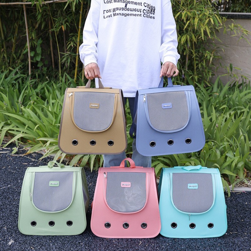 PEKO PET&CAT [BG028] กระเป๋าพกพาสัตว์เลี้ยง กระเป๋าใส่สัตว์เลี้ยง สำหรับแมว สุนัข แบบสะพายหลัง