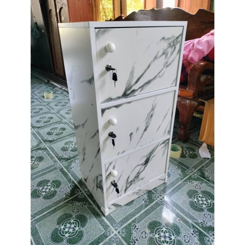 ตู้ล็อคเกอร์ 3 ชั้น มีบานปิดมีกุญแจ - รูปที่ 4